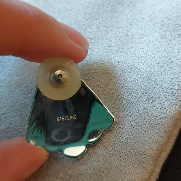 Classic QVC SW sterling & hematite earrings - Picture 2 of 5